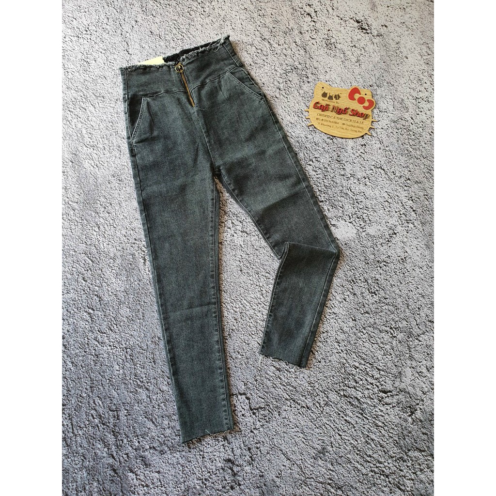 QUẦN JEAN NỮ CẠP SIÊU CAO TÔN DÁNG, QUẦN NỮ CẠP CAO QUA RỐN (hình thật) | BigBuy360 - bigbuy360.vn