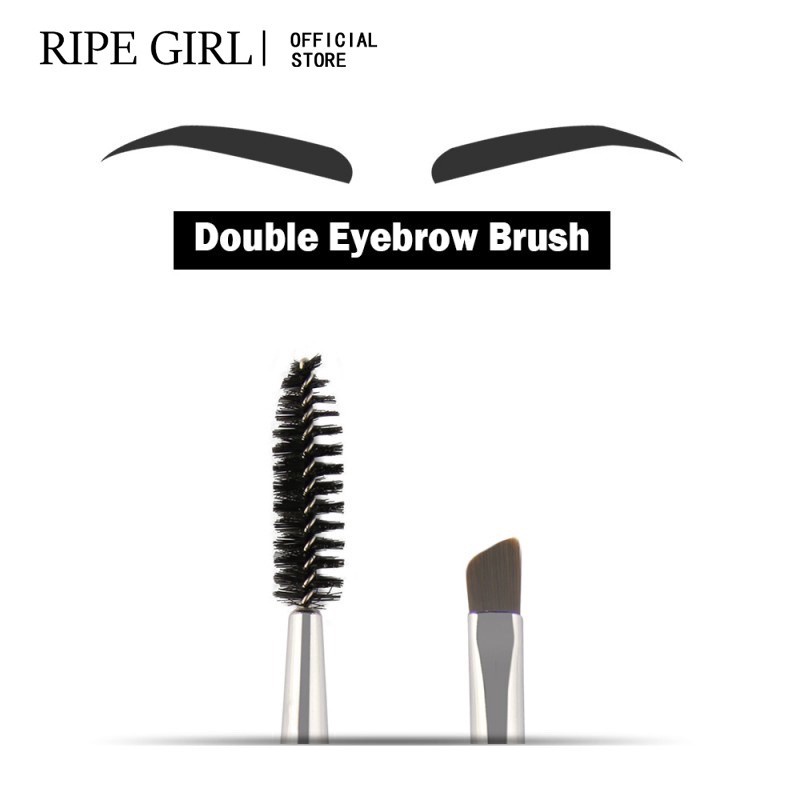 Cọ chải lông mày/mi mascara 2 trong 1 RIPE GIRL trang điểm mắt tiện dụng