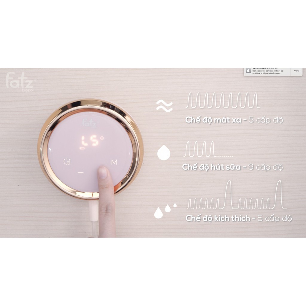 Máy hút sữa điện đôi FATZ BABY Resonance (siêu êm ái, màn hình led)