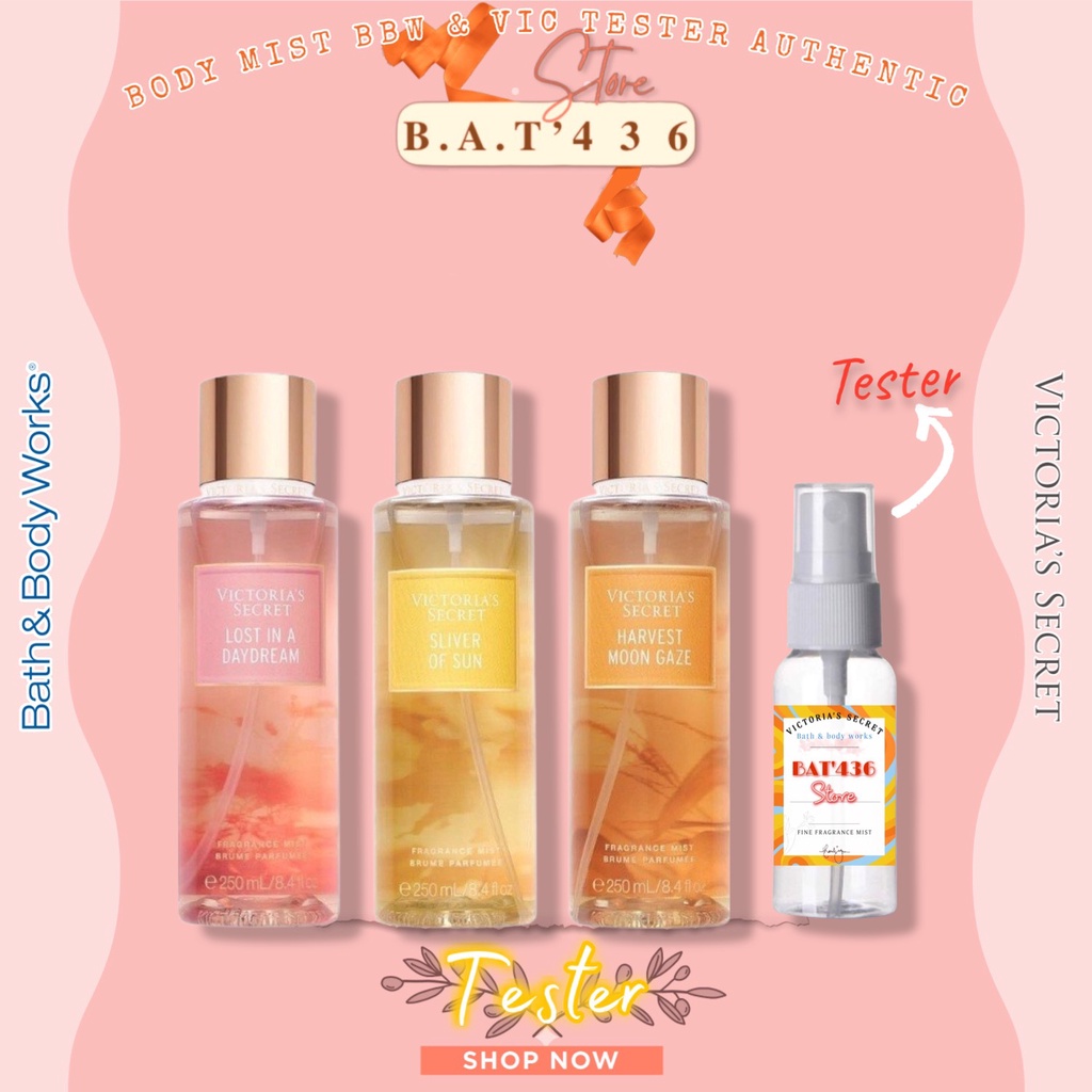 Xịt thơm toàn thân Victoria’s Secret mùi Wander the Meadow/ Lost in a Daydream/ Sliver of Sun/ Harvest Moon Gaze 250ml