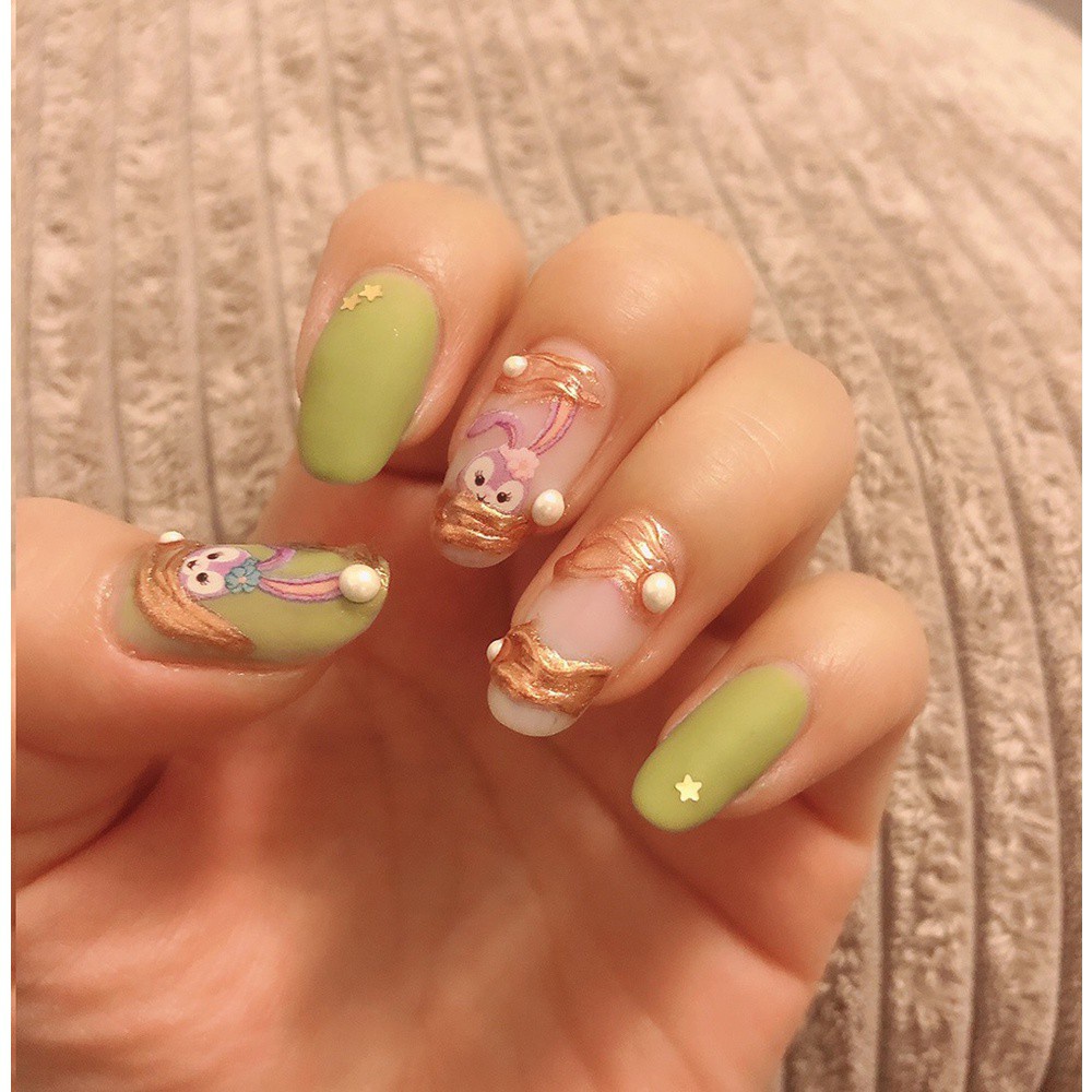 [Hàng mới về] Sticker dán móng trang trí nghệ thuật thủ công họa tiết hoạt hình dễ thương 3D đa dạng nhiều kiểu tùy chọn