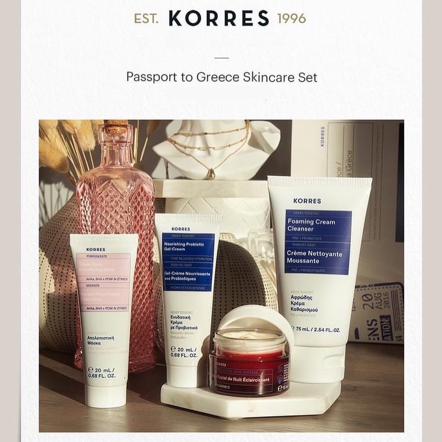 Set Dưỡng KORRES Passport to Greece Skincare Set