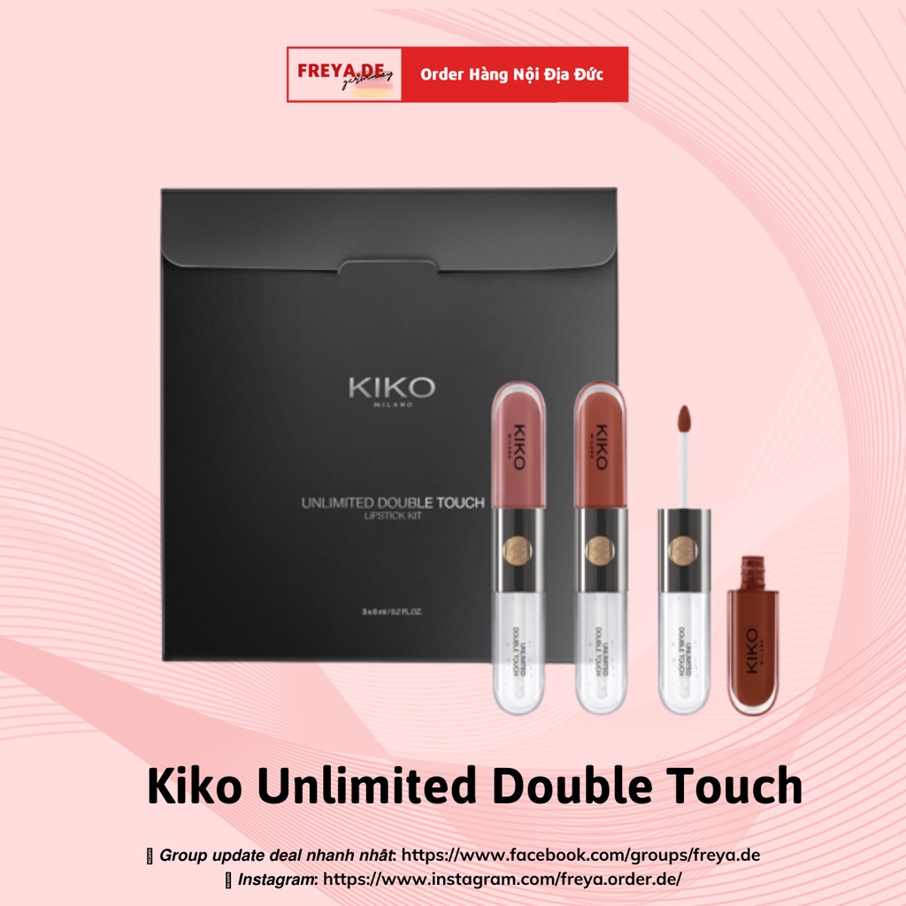SET SON KIKO DOUBLE TOUCH - Son 2 đầu KIKO