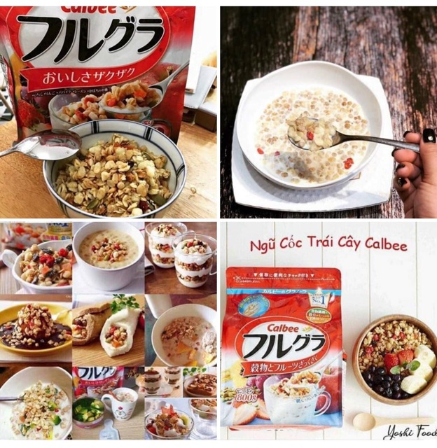 Ngũ cốc Calbee 800g Nhật Bản ( sẵn) | BigBuy360 - bigbuy360.vn