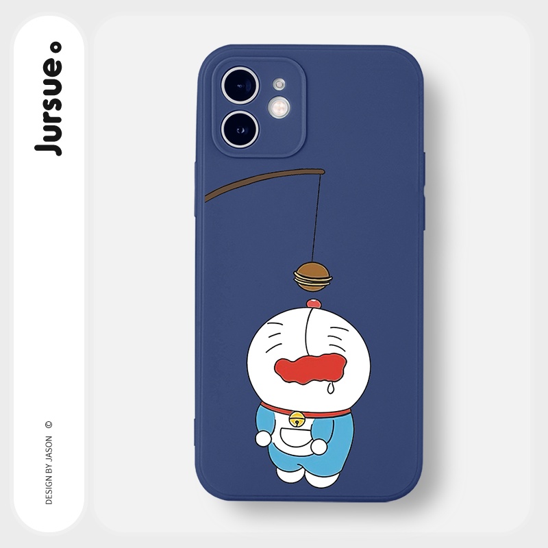 Ốp lưng JURSUE hoạt hình cặp đôi dễ thương đẹp Cho iPhone 13 12 11 Pro Max SE 2020 X XR XS 8 7 ip 6S 6 Plus kute Y2130