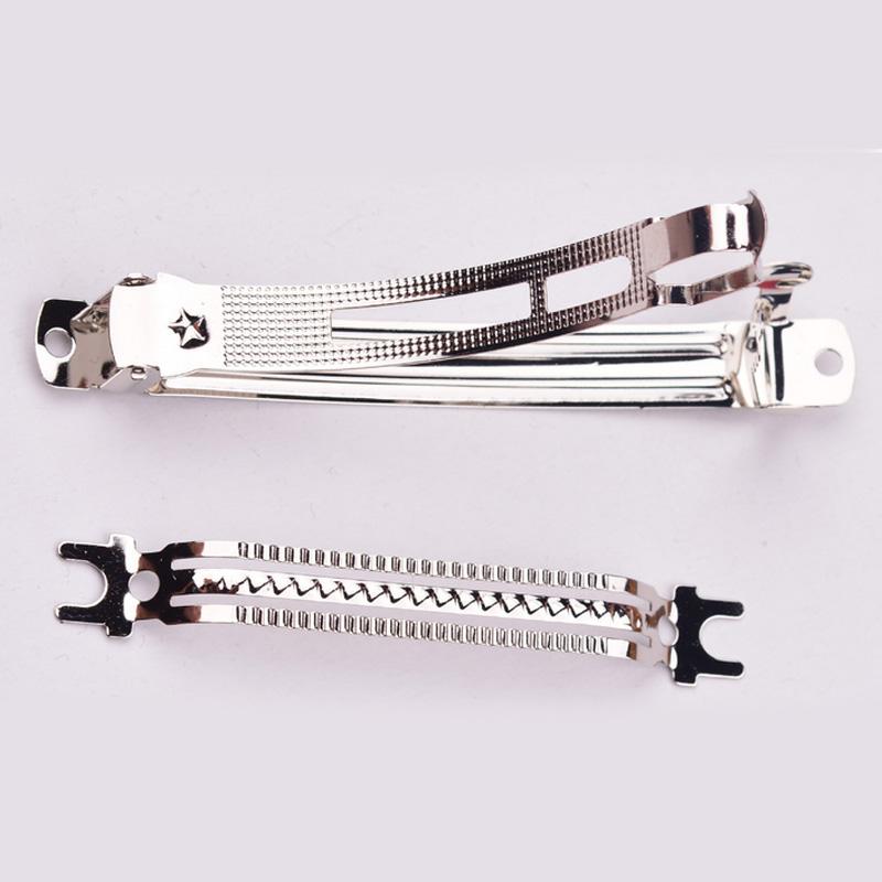 Kẹp búi tóc vải lưới đính nơ chất liệu satin thời trang cho nữ