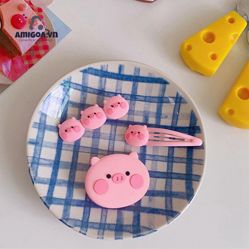 ✨✨Kẹp tóc hình heo con dễ thương