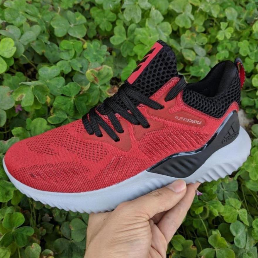 Giày Adidas Alphabounce Beyond màu đỏ đen xám Có Sẵn ⚡ CHẤT sịn : 2021 ' ¹ $ 🐸