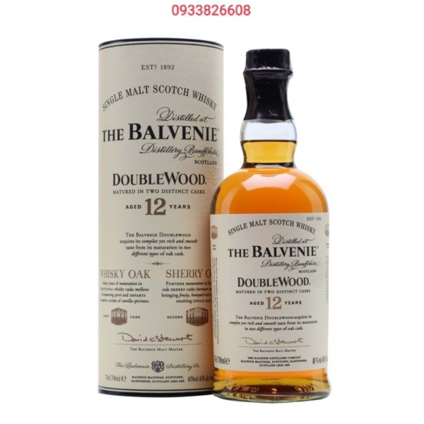 Vỏ Chai Ruợu Ngoại Balvenie Có Hộp 700Ml Mới Đẹp.