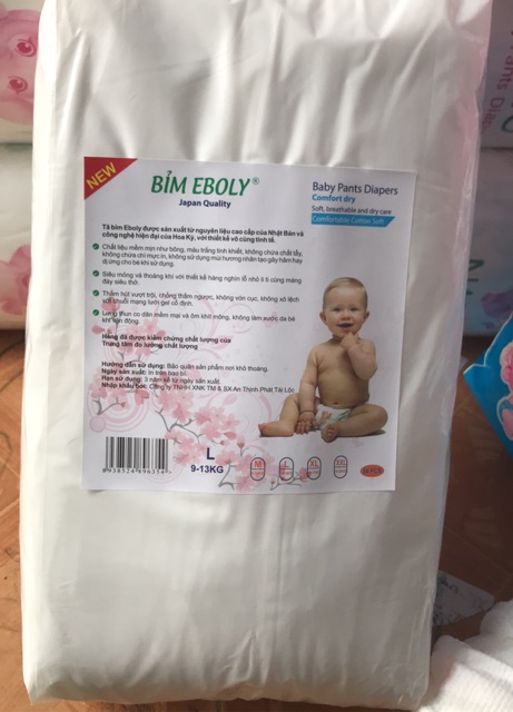 Bỉm quần eboly size m100/l100/xl100