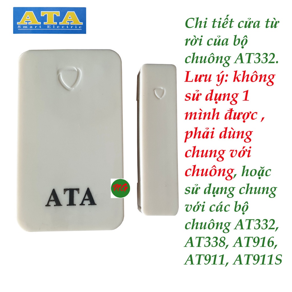 Chi tiết cửa từ rời của bộ chuông cửa từ báo khách ATA 332 (  không sử dụng 1 mình được )