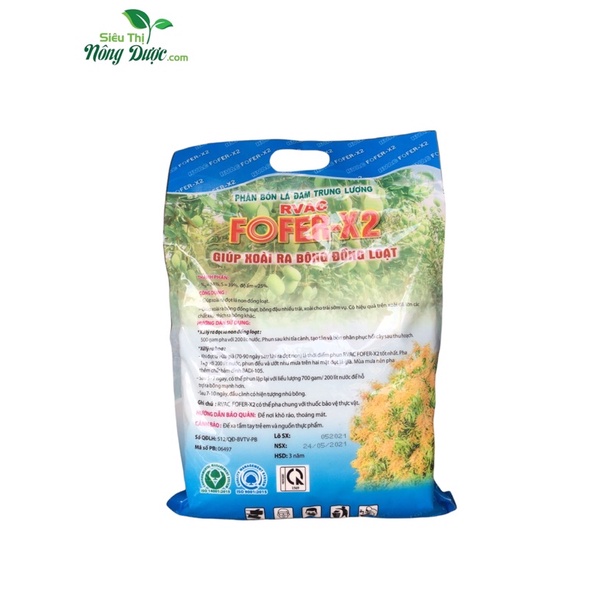 Phân bón lá kích ra bông Fofer-x2 gói 1kg