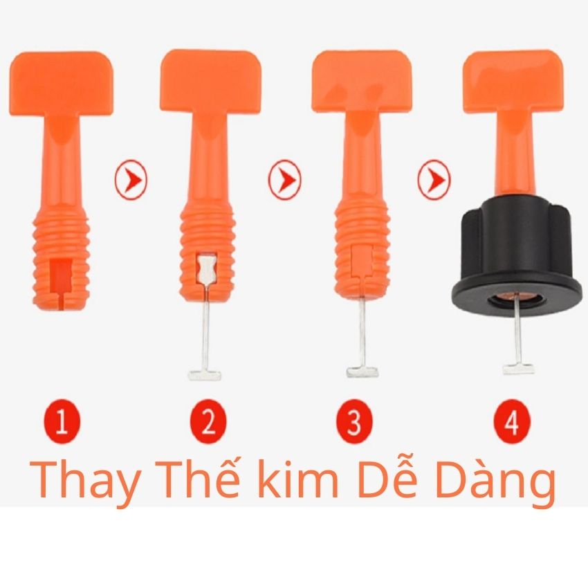 Ke lát gạch TÁI SỬ DỤNG NHIỀU LẦN  Túi 50 cái + 1 cờ lê vặn-Dụng cụ hỗ trợ lao động