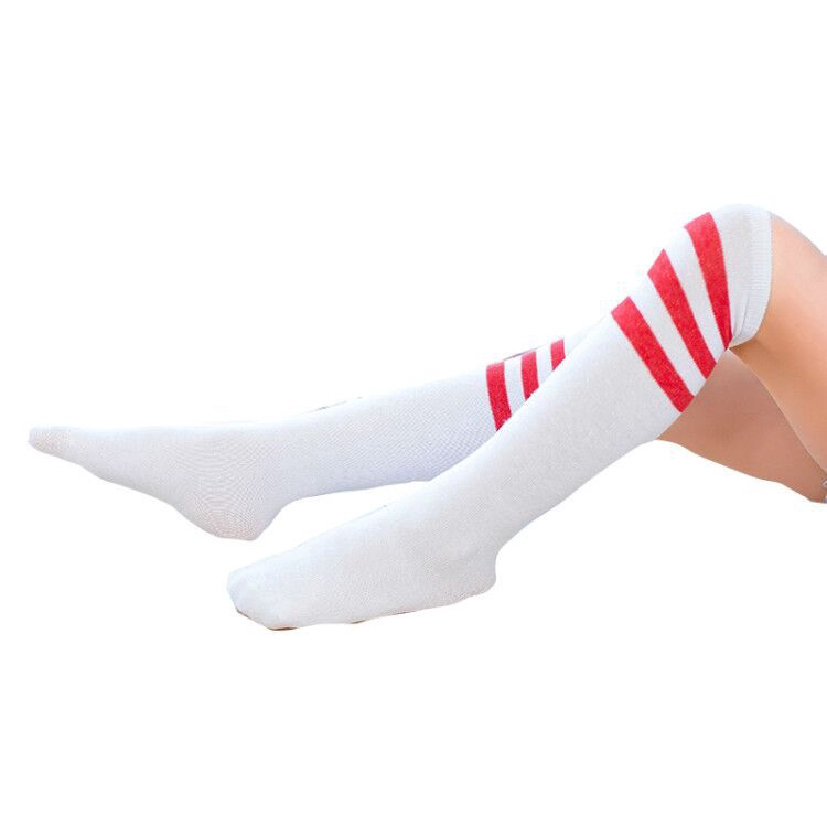 Vớ Cotton Cao Qua Gối Phong Cách Năng Động Trẻ Trung Dành Cho Nữ