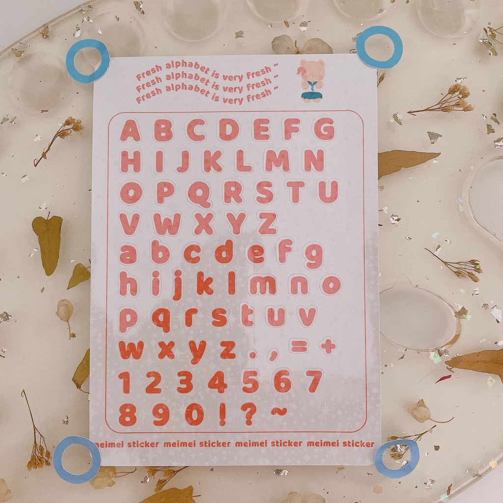 Joyful Alphabet - Cute Sticker Set - Meimei Sticker