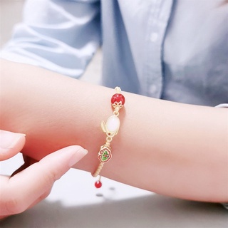 [Hàng Có Sẵn] Vòng Tay Hạt Đá Mã Não Đỏ Niche