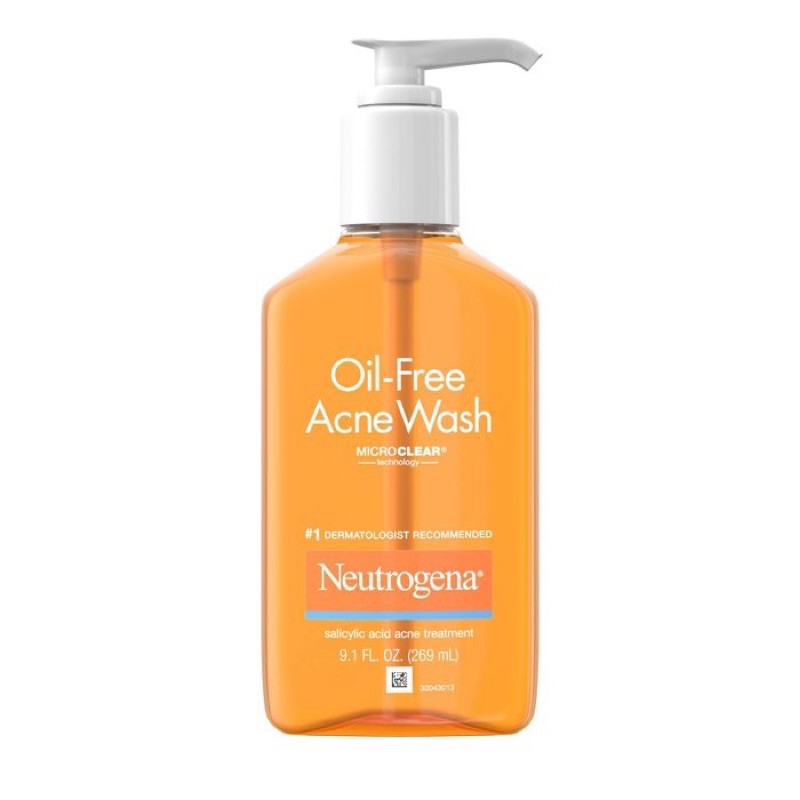 Sữa Rửa Mặt Kiểm Soát Dầu Nhờn Neutrogena Oil-Free Acne Wash 269ml