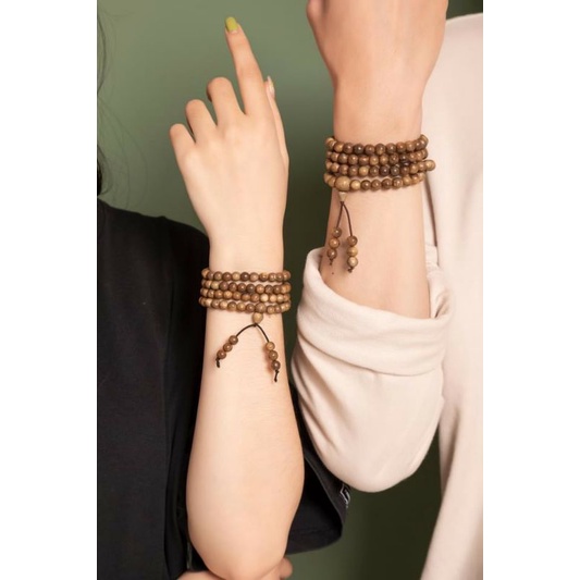 dây đeo tay trầm hương 108 hạt