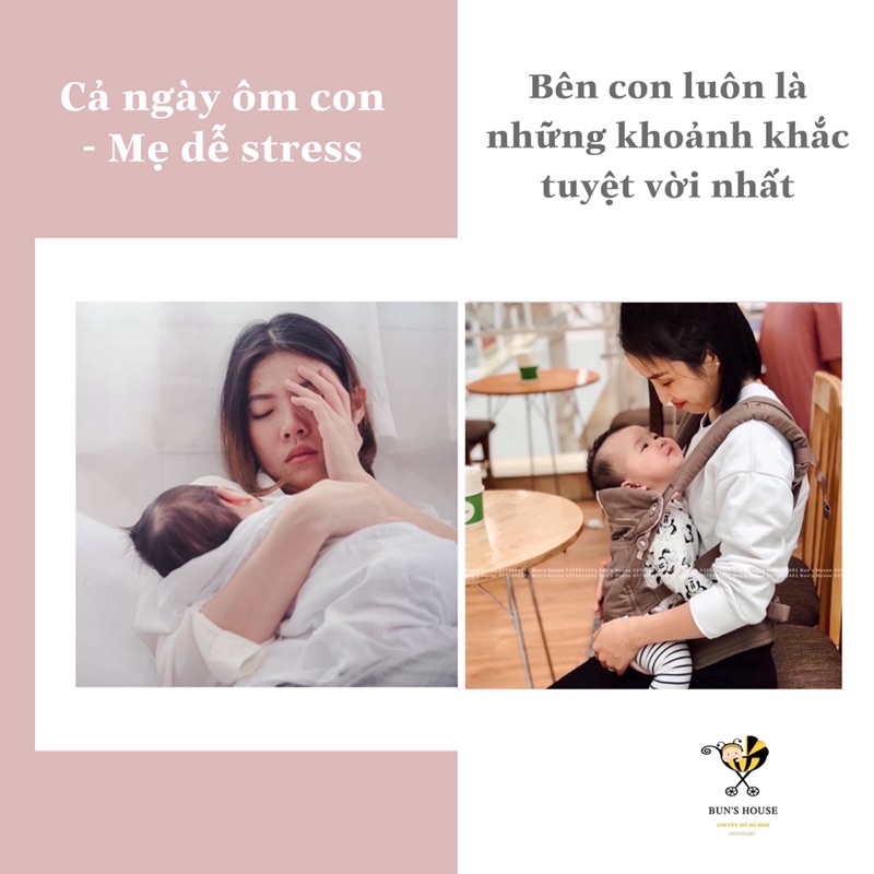 Địu trợ lực cho bé