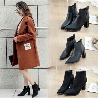 Boot 7cm da, da lộn và pha chun