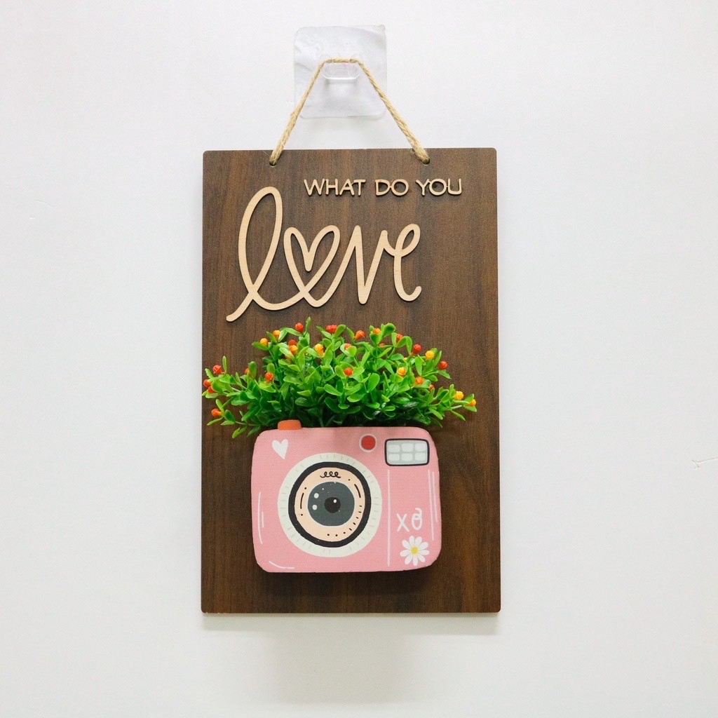 Bảng gỗ treo tường, trang trí nhà cửa Be happy, Love, Made with love, Better togerther