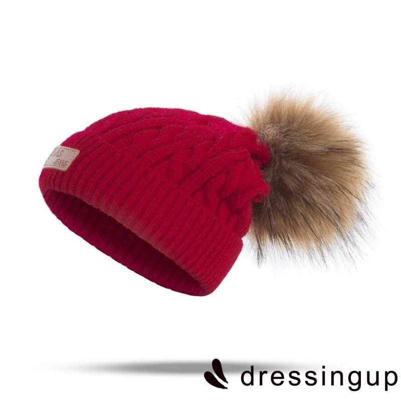 Mũ beanie móc len giữ ấm mùa đông cho bé sơ sinh