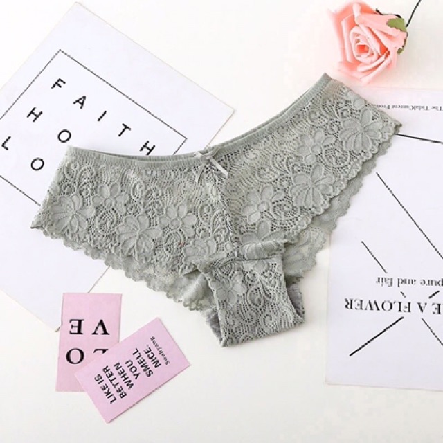Quần lót ren , quần lót ren hình hoa lá