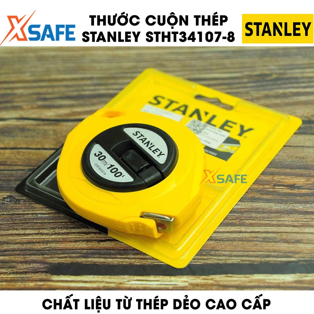 Thước cuộn thép STANLEY lưỡi thép dẻo Thước cuộn Stanley có thiết kế nhỏ gọn, vỏ nhựa ABS bọc cao su chắc chắn