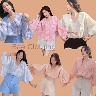 ÁO SƠMI TAY BỒNG LILY SHIRT DÁNG BABYDOLL FORM RỘNG OVERSIZE thiết kế tay phồng tiểu thư style ullzang hàn quốc