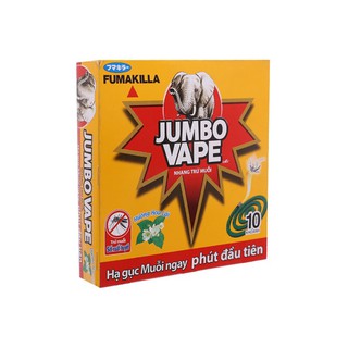 NHANG MUỖI JUMPO HƯƠNG HOA LÀI 10 KHOANH, TSX 04/2018