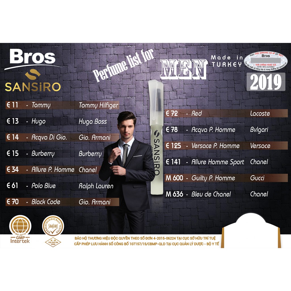 [Giá sỉ] Nước hoa Sansiro 8ml cho nam và nữ được chọn mùi | BigBuy360 - bigbuy360.vn