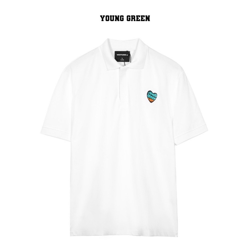 [Hà Nội] Áo Polo Unisex YOUNG GREEN Polo Thêu Heart [YGSHOP.HANOI]