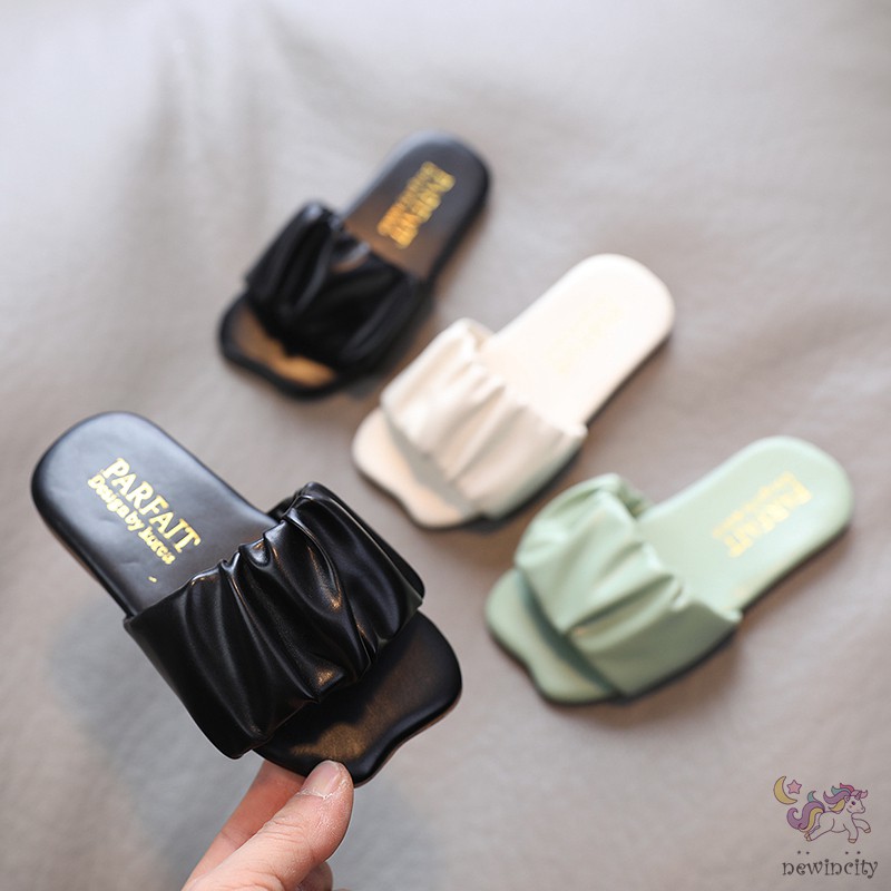 Xăng đan Da Pu Phong Cách Hàn Quốc Cho Bé Gái