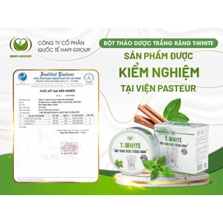 Bột trắng răng T White - Mẫu mới x2 Canxi