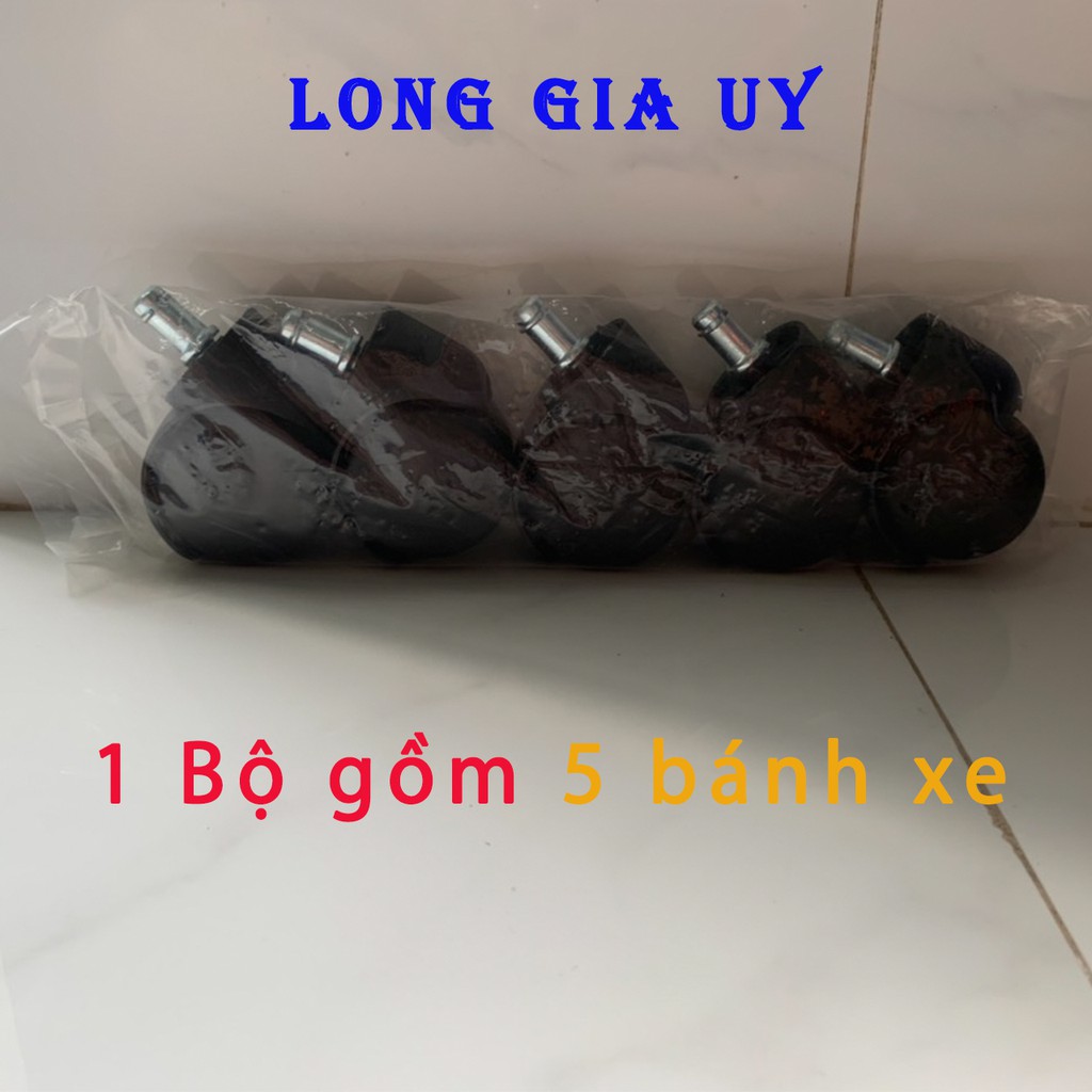 Bộ 5 bánh xe ghế xoay bền chắc ghế hỏng bánh xe chưa hỏng