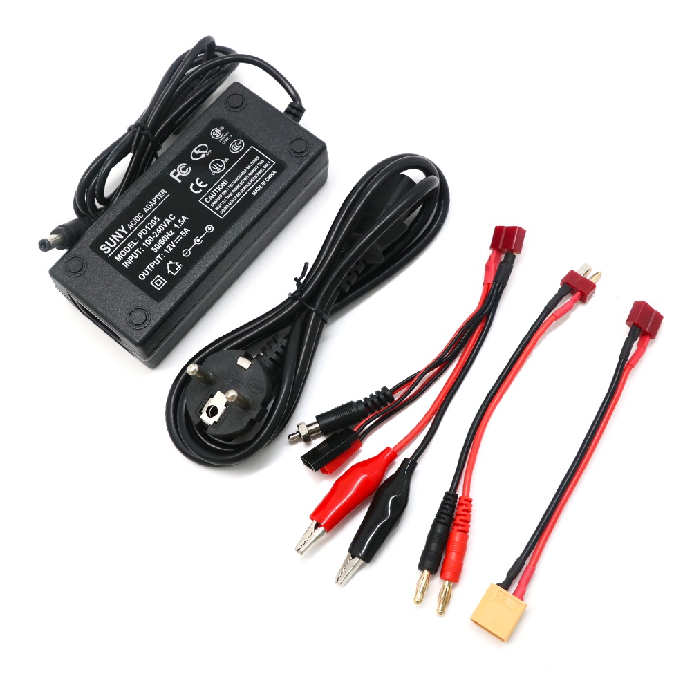 Bộ Sạc Pin Cân Bằng Kỹ Thuật Số IMAX B6 V3 Lipo NiMh + Bộ Sạc AC 12v 5A Cho Xe Hơi / Thuyền