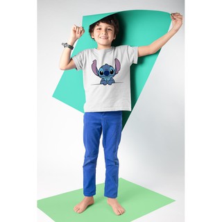 Áo Thun Bé Trai - Hoạt hình - Stitch dễ thương Cao Cấp