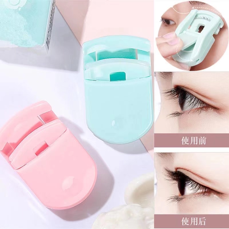 Dụng Cụ Bấm Cong Lông Mi Mini Làm Đẹp Tiện Dụng Màu Kẹo Ngọt Macaron Phong Cách Nhật Hàn