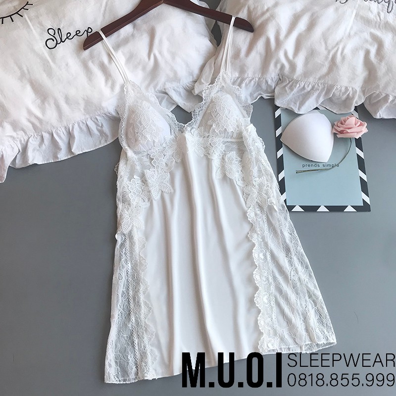 [FREESHIP] Váy ngủ sexy Quảng Châu - Sx 22- Váy ngủ sexy ren hông QUẢNG CHÂU cao cấp- MUỐI SLEEPWEAR(có video) | BigBuy360 - bigbuy360.vn