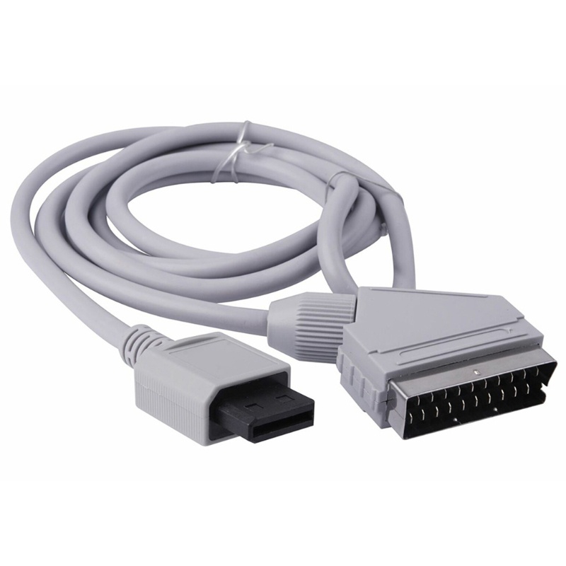 Dây Cáp AV RGB Scart Video TV AV Cho Máy Chơi Game Wii-U Video