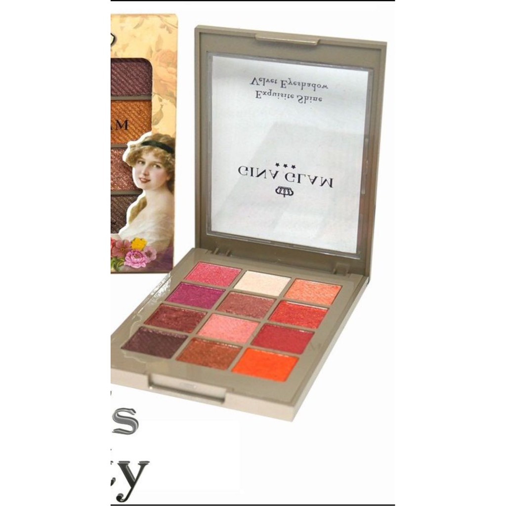 BẢNG MÀU MẮT GINA GLAM EXQUISITE SHINE VELVET EYESHADOW