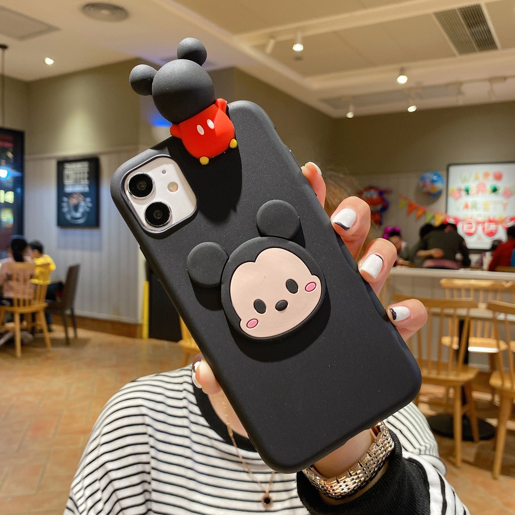 MINNIE Ốp Lưng Tpu Mềm In Hình Hoạt Hình Disney Cho Samsung Galaxy S20 Fe S21 Note 8 9 10 20 Ultra S10 S8 S9 Plus