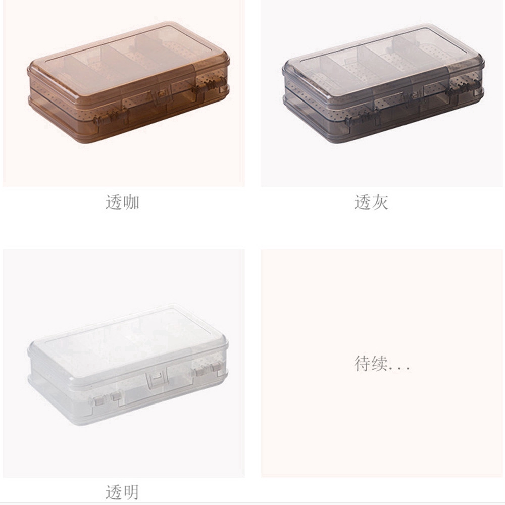 Hộp có nhiều ngăn trong suốt để đựng trang sức tiện lợi