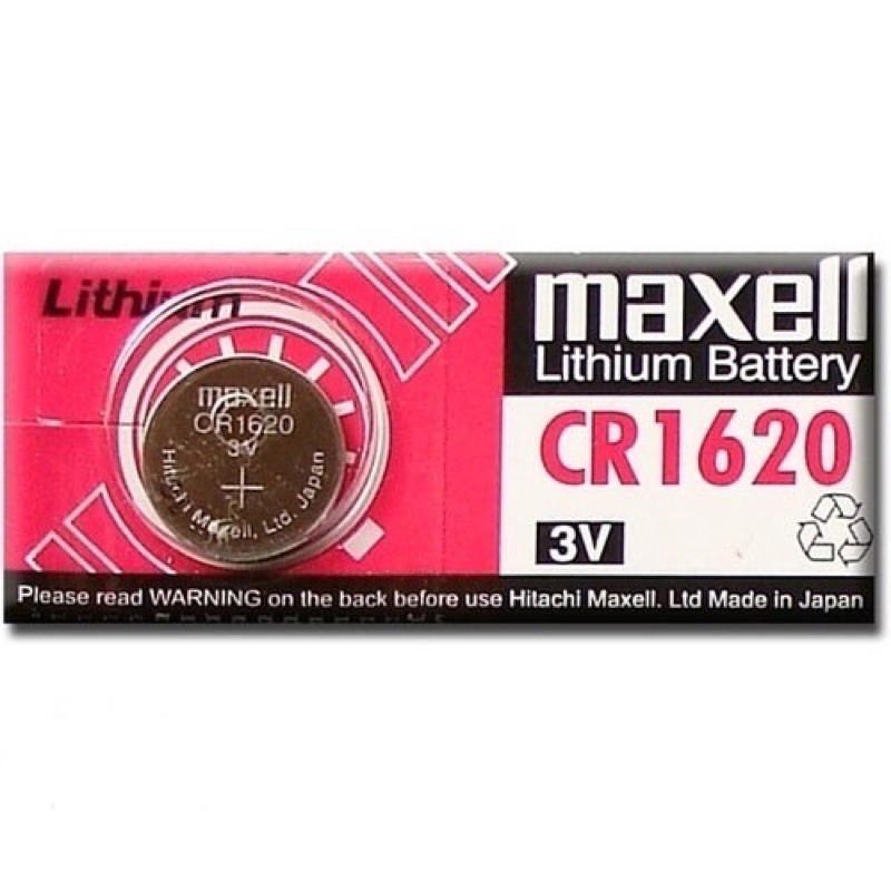 Vỉ 5 viên pin CR1620 1620 Maxell Pin 3v Lithium Chính Hãng Japan