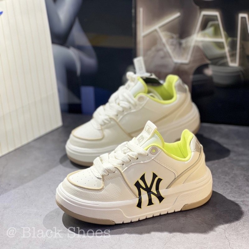 Giày MLB_Chunky Liner White Brow/ML_B Xanh Cốm