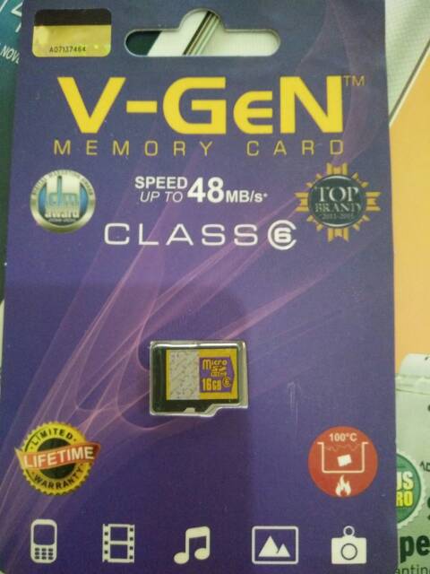 Thẻ nhớ V-Gen 8GB/16GB 100% Class 6 Micro SD