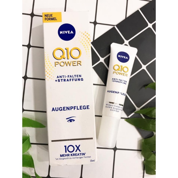 Kem dưỡng chống nhăn, lão hóa vùng mắt Nivea Q10 Power Anti-Falten 15ml nội địa Đức - Shop Melyca