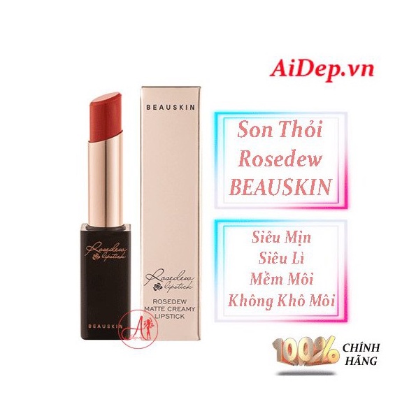 BEAUSKIN Son lì Rosedew Matte Creamy Lipstick