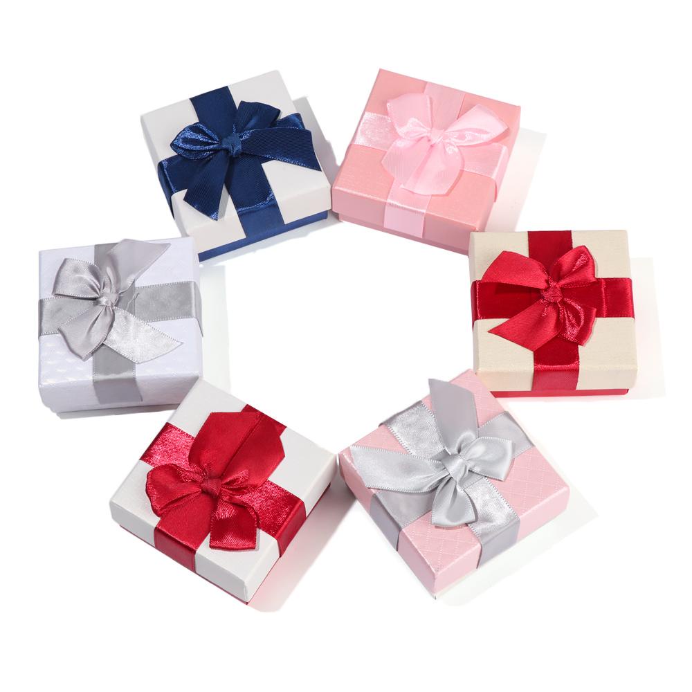 1 Hộp Giấy Đựng Trang Sức Làm Quà Tặng