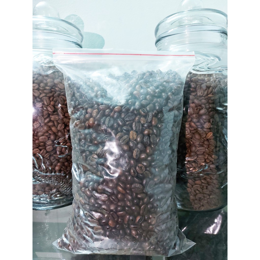 Cà phê Robusta, Arabica 100% Nguyên Chất Rang Mộc - Cà Phê Hạt Rang Xay Pha Phin Hoặc Pha Máy, Cofee Beans